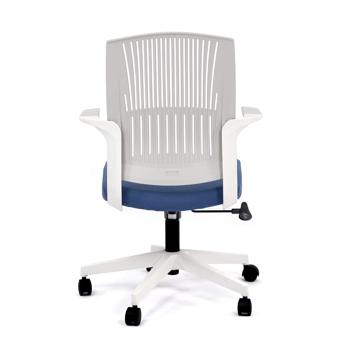 Работен офис стол BeYou син пластмасова облегалка